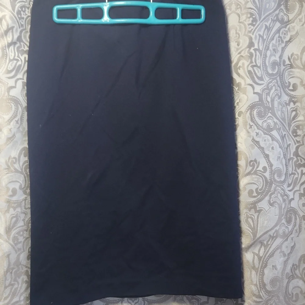 Tristan Dark Blue Pencil Skirt - Picture 2 of 3